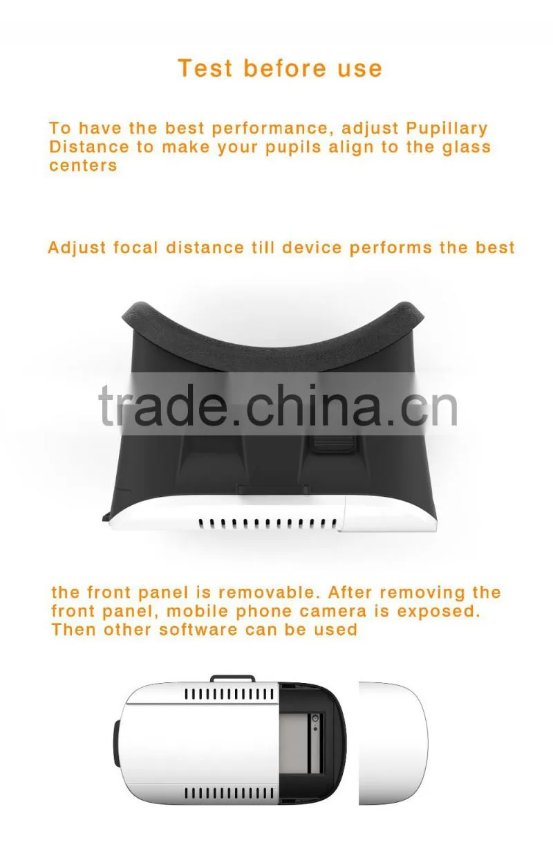 2016 hot-selling google cardboard Smartphone Headset Virtual Reality VR box 3d video glasses smart phone VR BOX