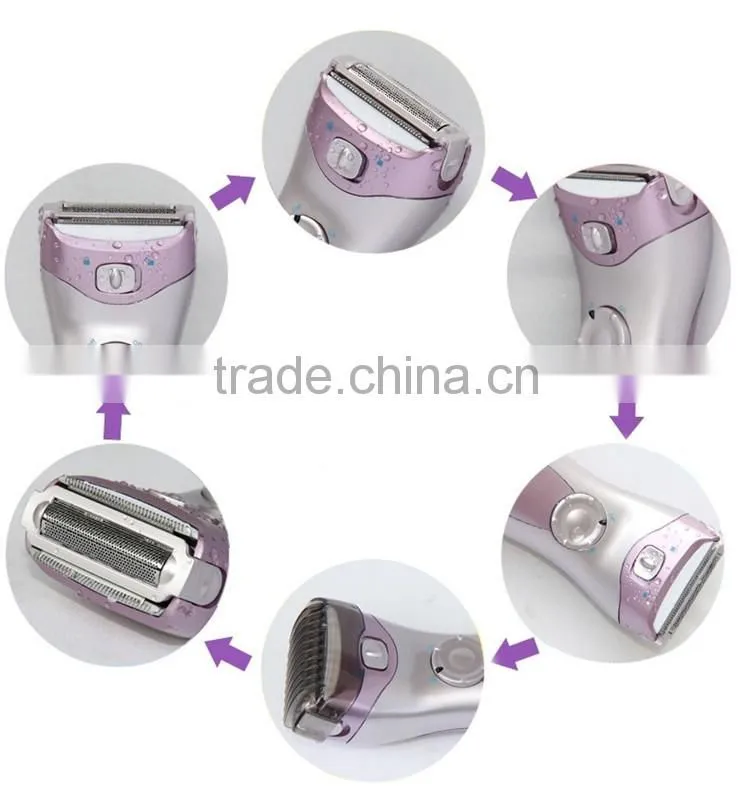Cheap Price epilator 2 pcs AA Battery operate Waterproof lady epilator