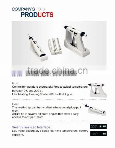 Dental Endodontic Denjoy Cordless Gutta Percha Obturation System Pen Gun Needles