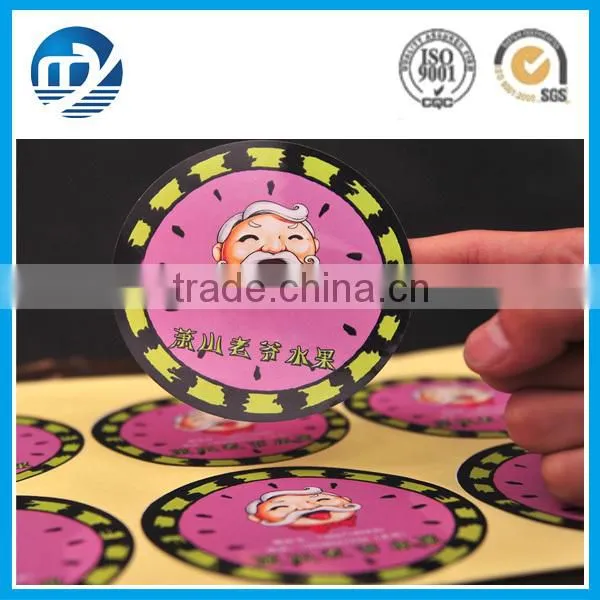 yellow back paper plain sticker for promotion