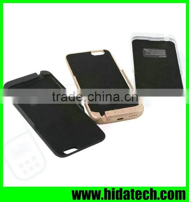 7000mah portable battery charger case for iPhone 6 with USB Socket for Output