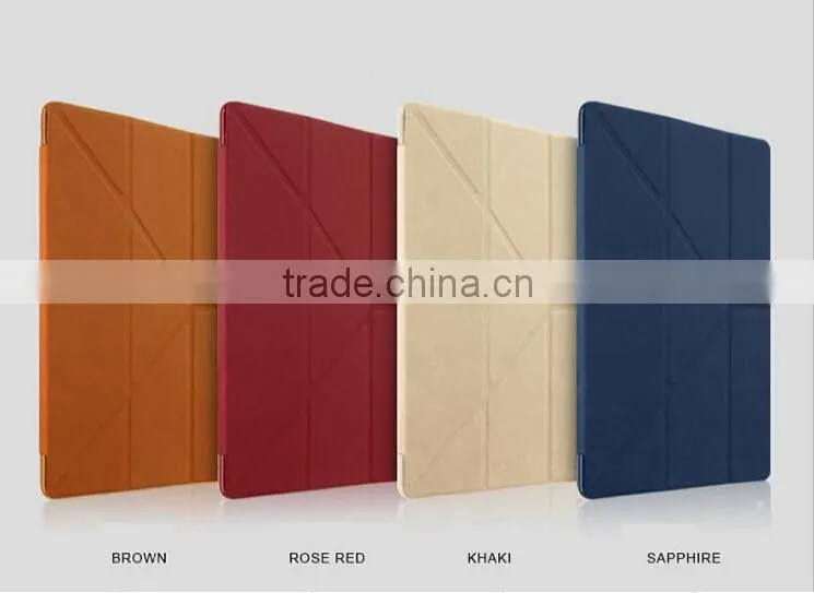 Smart multi-angle tablet case flip stand transformers cover for ipad pro case