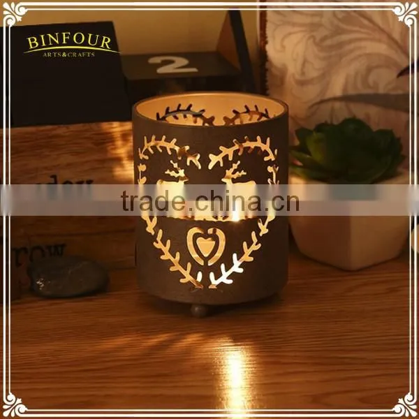 antique colorful metal votive candle holder round candle cup