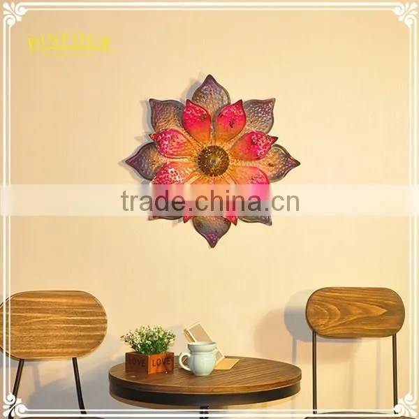 home decor metal wall decor 3D flower metal wall art handicraft