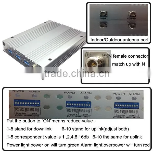 gsm dcs wcdma 900 1800 2100 selective tri band oem receiver booster