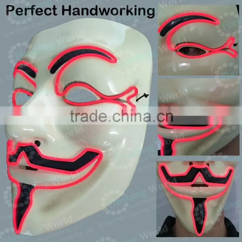 hot sell led flashing mask el party face mask for all
