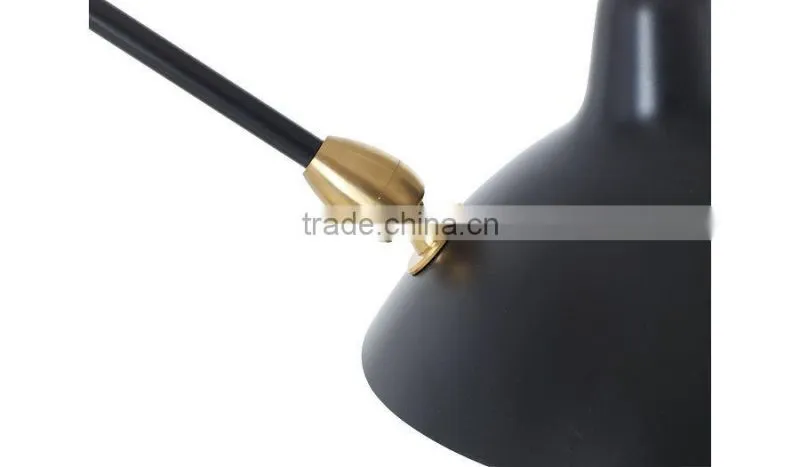 Replica Serge Mouille Three Curved Arms Ceiling Lamp Chandelier