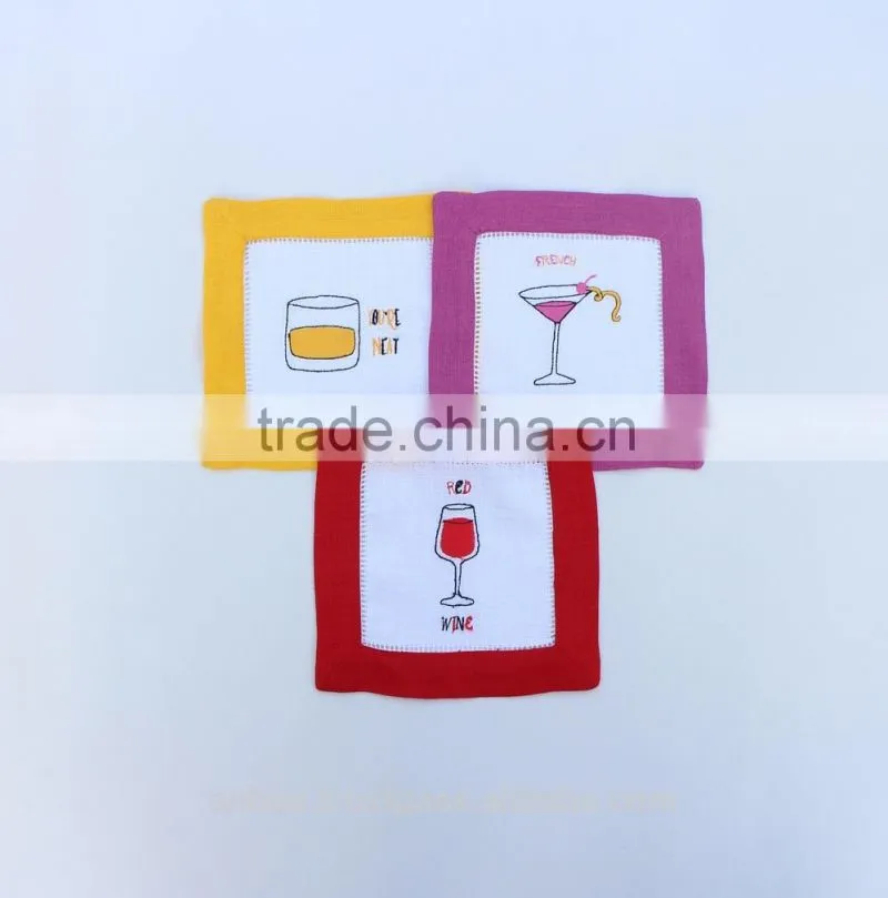 Wholesale linen cocktail napkin, placemat