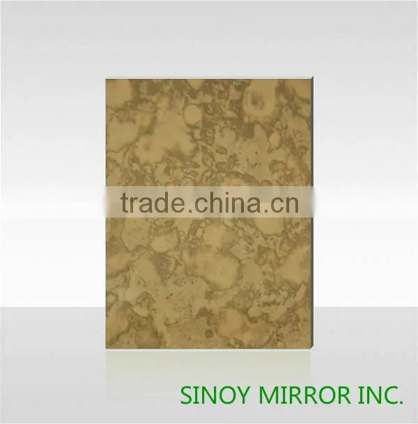 4mm- 6mm Decorative Reprodution Antique Mirror Glass for home and commercial decoration use