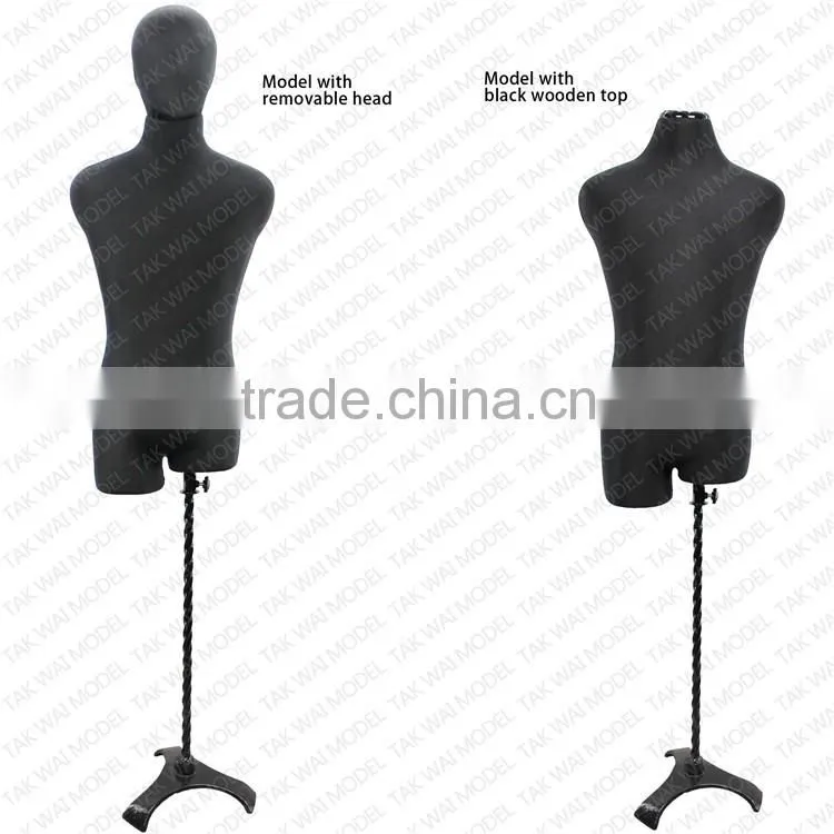 Top male half body fiberglass display model fashion model mannequin