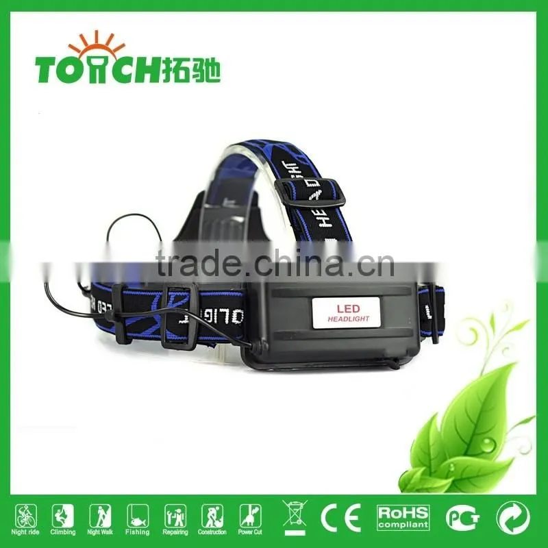 super Bright Headlight Rechargeable 2000 Lumens XM-L T6 LED Headlamp Zoomable Adjustable Focus Head Light Lamp