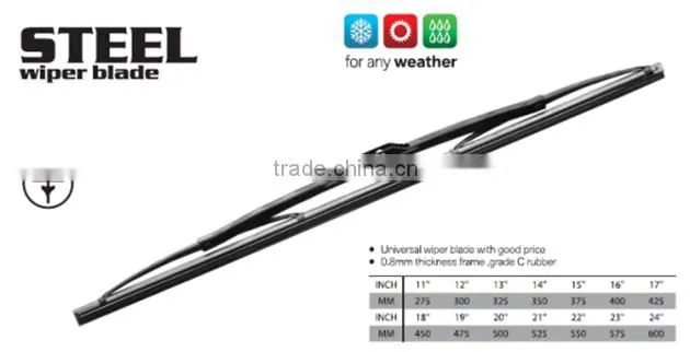 WB2003 Factory Direct Sale Car Flat Wiper Blade for all size