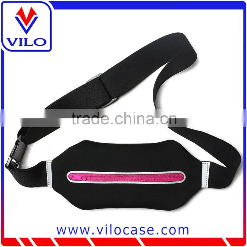Neoprene sports waist running belt single pocket waist bag
