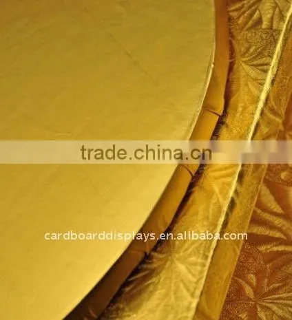 Gold Cake board round cake boards