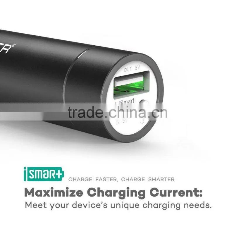 aluminium portable 2600mah rhos mini power bank