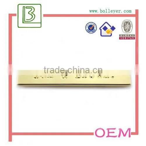 Gold and Silver Small Metal Tags Jewelry Logo Tags with Engravings
