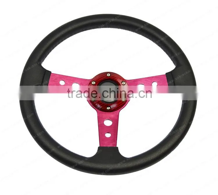 classic chrome steering wheel cool style steering wheel with colorful spoke