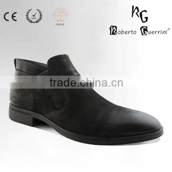 High end fashion leather safety shoe