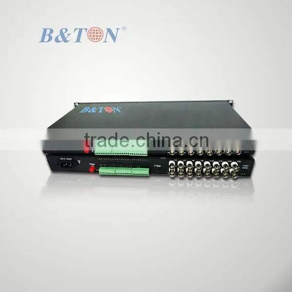 Fiber Optic Equipment 4 Channel Digital Video Optical Converter / transmitter and receiver