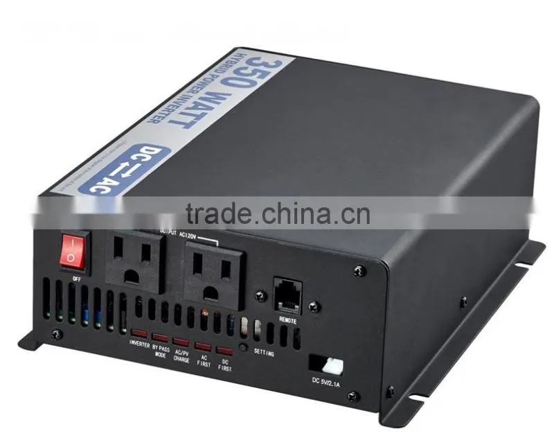 DC To AC 350W 120V 230V Hybrid Solar Grid Tie Inverter with USB port