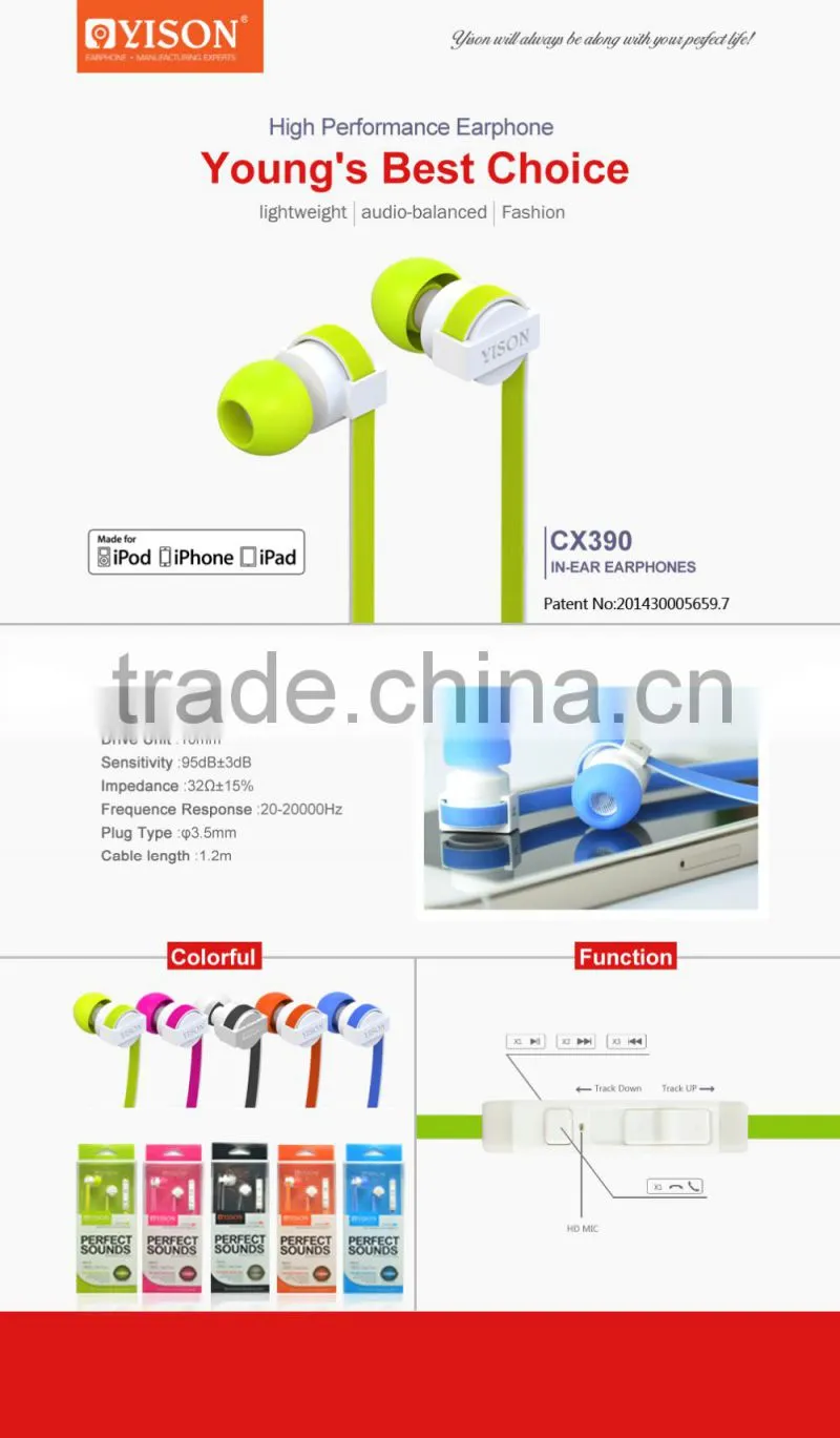 CX390 earphone with cable