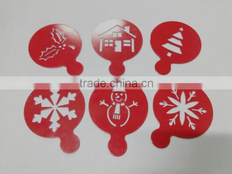 High Quality Stainless Steel Christmas Coffee Stencils