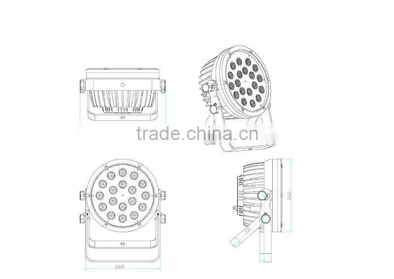 stage pro lighting LED LV-184(4in1)