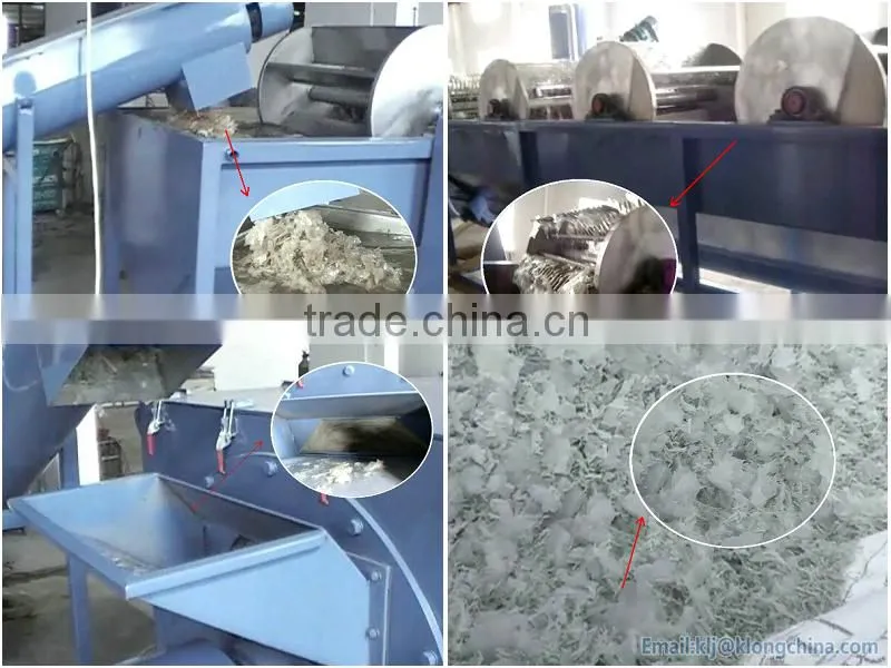 PP PE plastic bags recycling machine with CE certificate