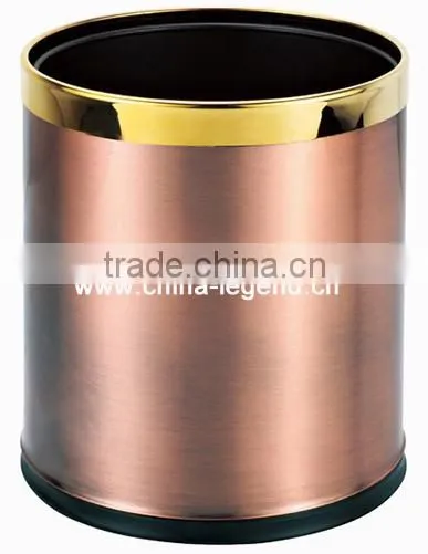 2015 new design Copper color coating smart dustbin