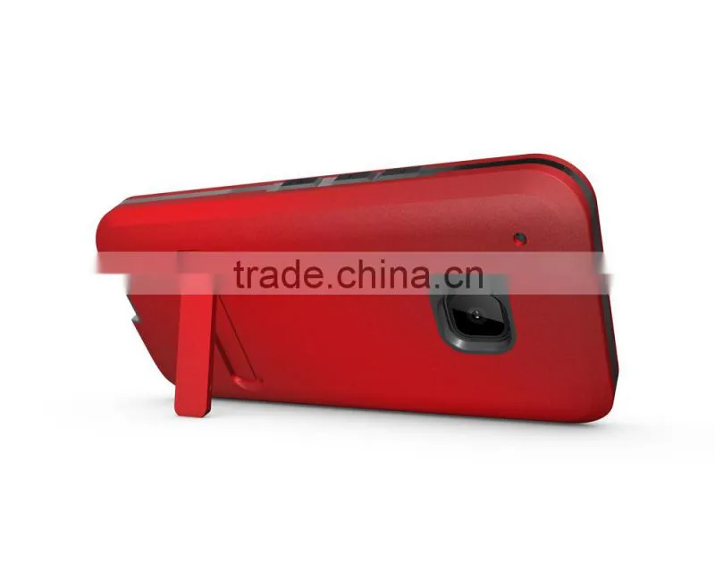 New design armor case built in screen protector for HTC M9