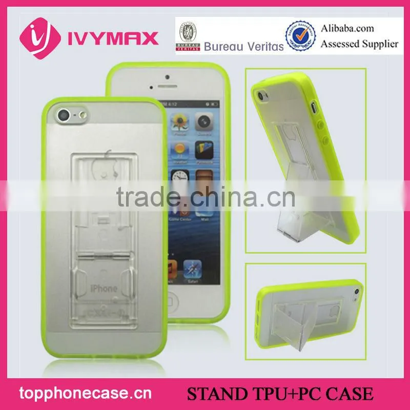 Hybrid TPU+PC Mobile Phone Case for Apple iPhone 5