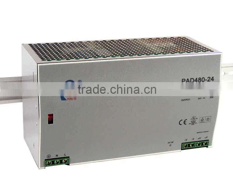 PAD480 Series 480W DC/DC din rail Switching Power Supply