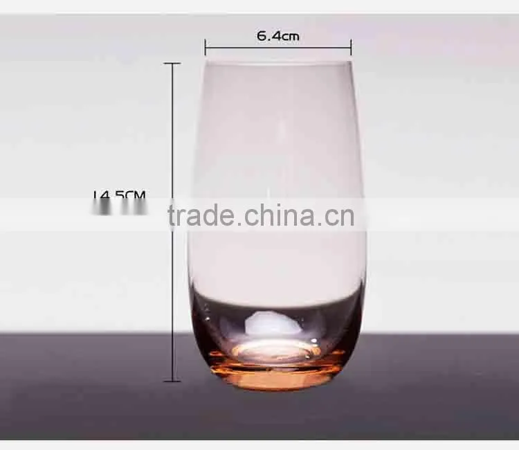 4pcs Gift Set Old fashion Hi-ball Glass Cup with color base