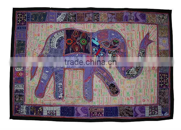 Indian Hand Embroidered Cotton Tapestries Wall Hanging tapestry / wall hanging