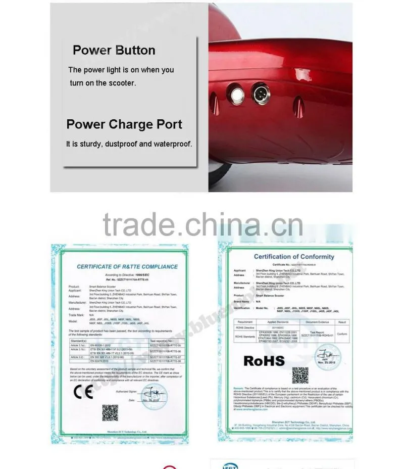High Quality OT China Factory Price Wholesale OEM 6.5 inch balance scooter