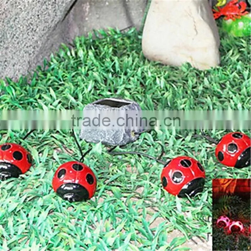 Solar Led Lights with colorful Lights Ladybug Design new products 2014 solar led light