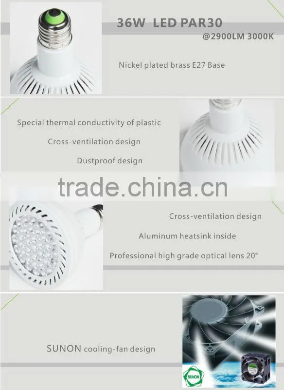 Everforwin High Power 36w Led Par30 Track Lighting 4100lmled Par30/led Track Light/led Sportlight