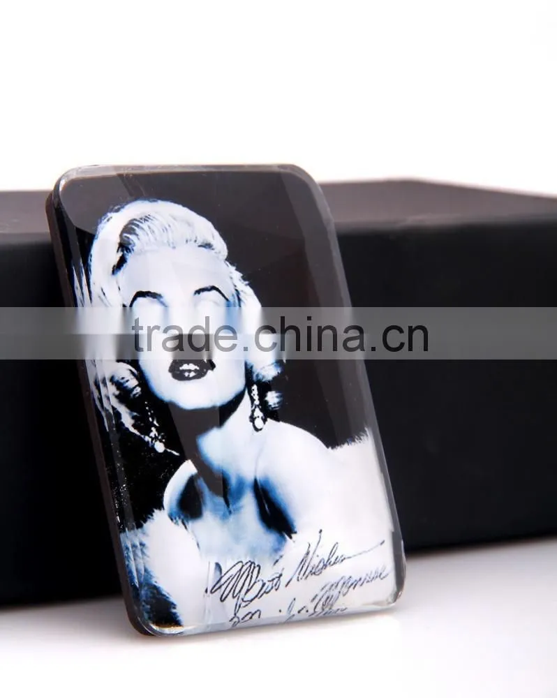 Marilyn Monroe Crystal Fridge Magnet Customized Crystal Fridge Magent With Custom Printing Magnet Picture