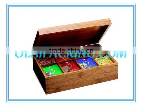 recycled nature wood airtight tea box for sale