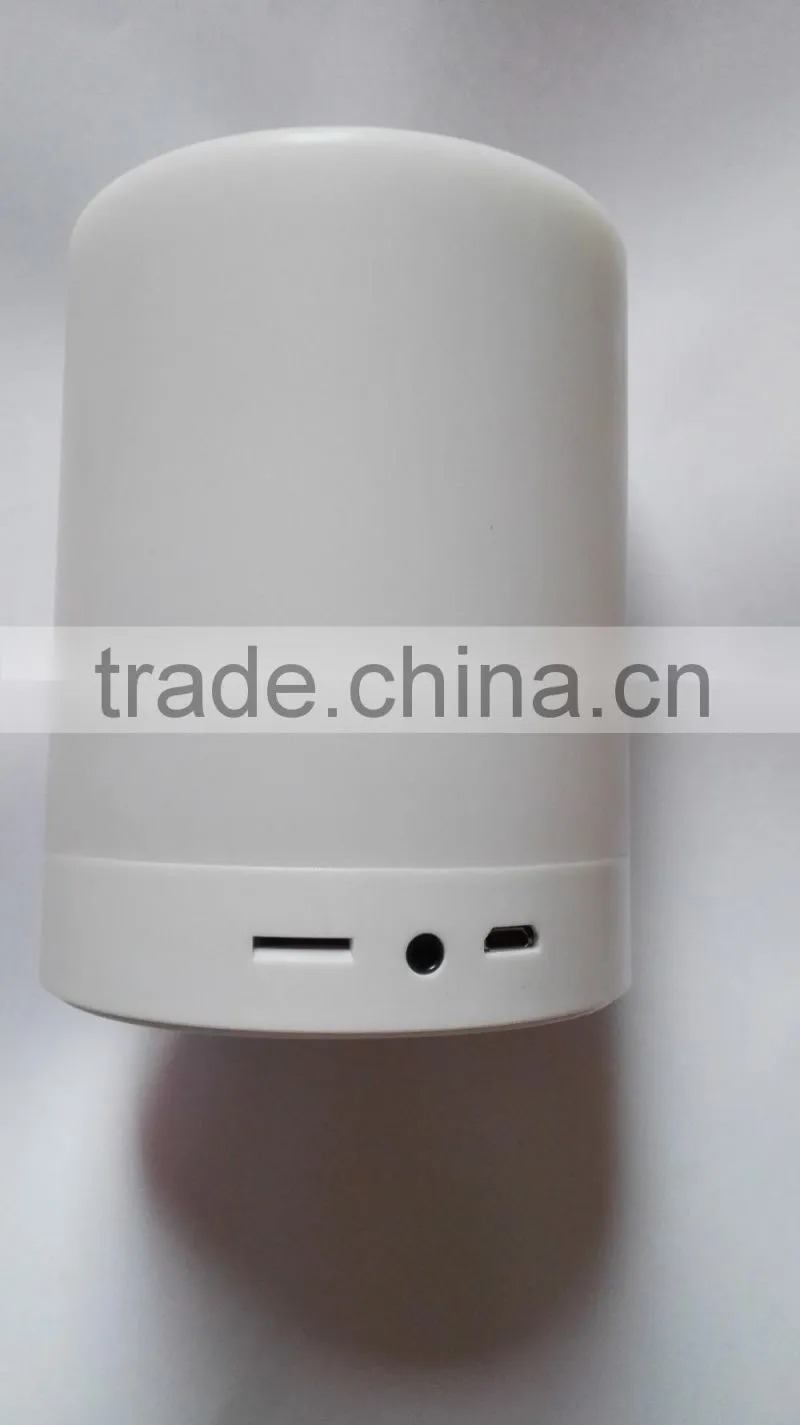 portable bluetooth 4.0 smart touch music light speaker with colorful light for iphone/android app