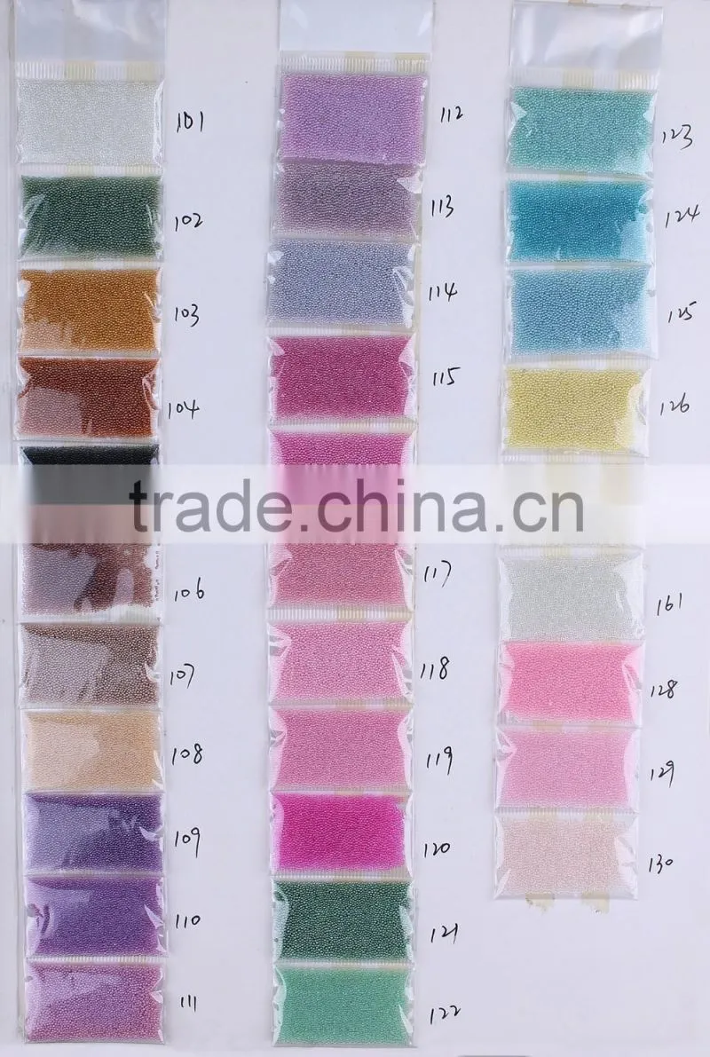 Micro mini Glitter Glass bottle bead treasures glass beads nail decoration