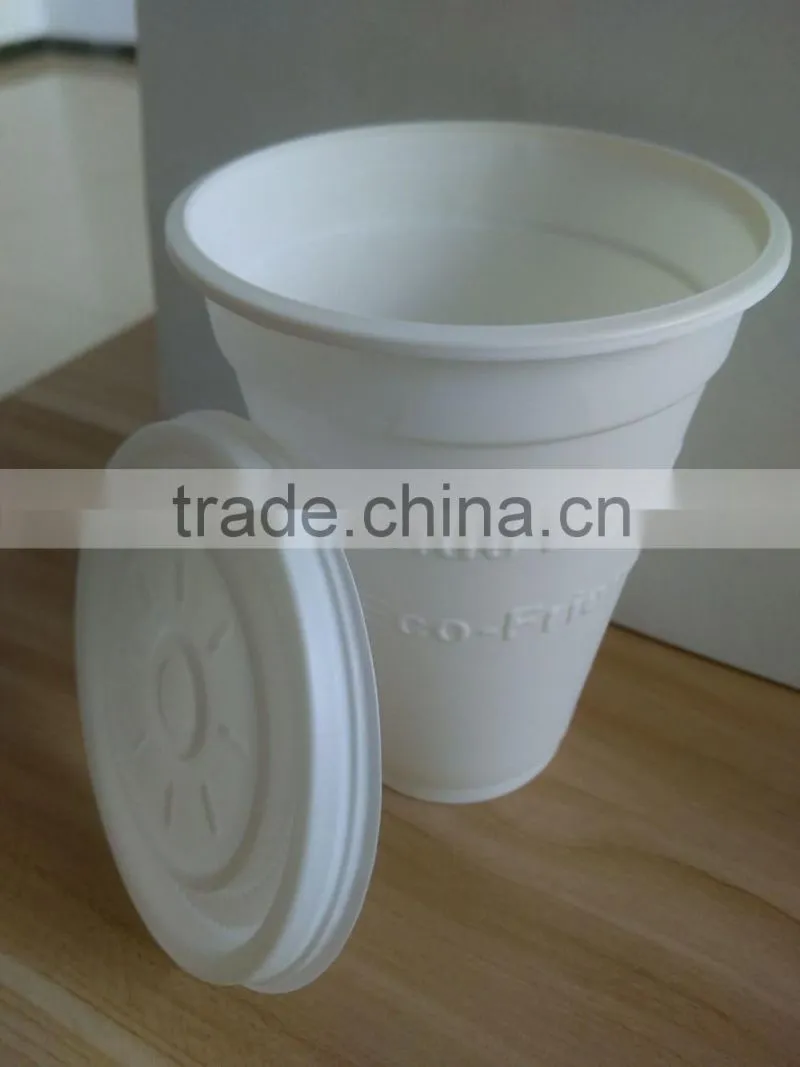 320ML 12OZ Disposable biodegradable plastic cornstarch cup