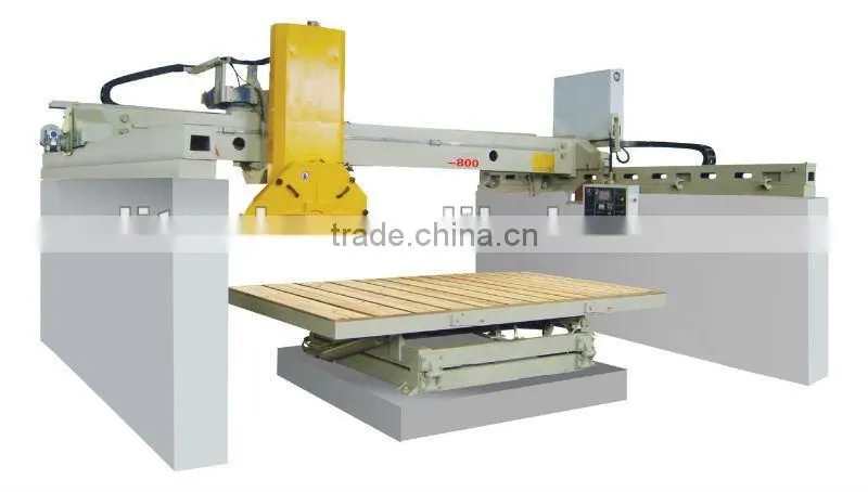 Bridge type cutting stone machine