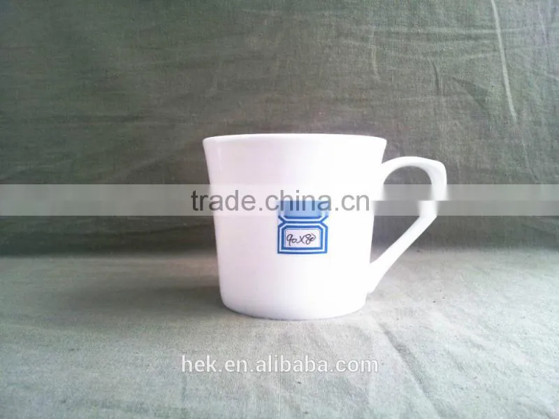 White ceramic Bone China Ceramic Coffee Mug with Handle