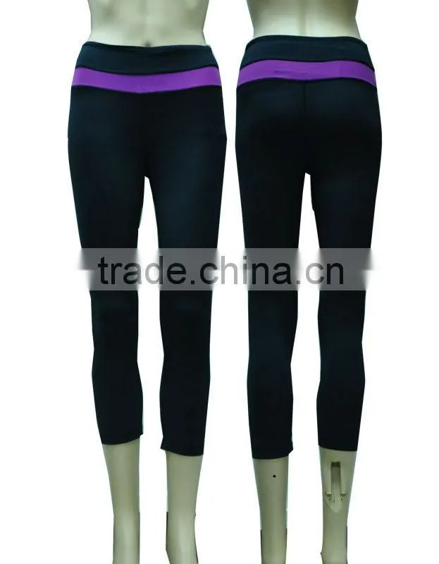 Durable and breathable women's yoga capri pants with skirts, made of high quality fabric