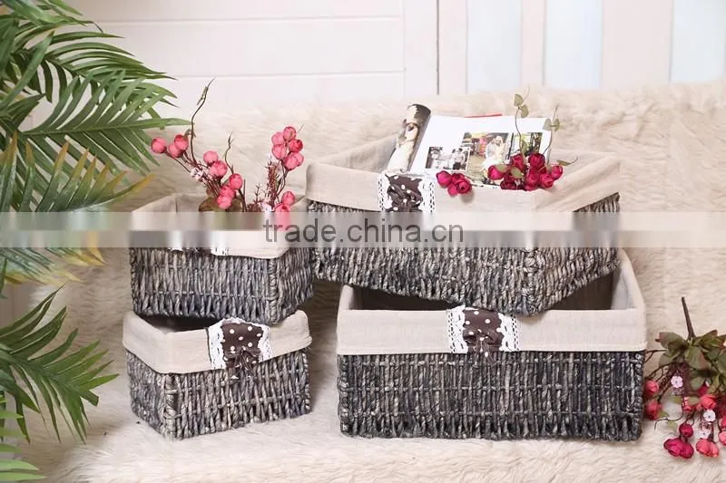 Chinese Feature natural Material gift basket for storage