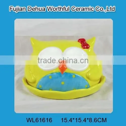 Lovely cock ceramic kitchen bread plate