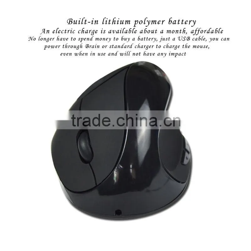 2016 hot selling Ergonomic design vertical wireless mouse