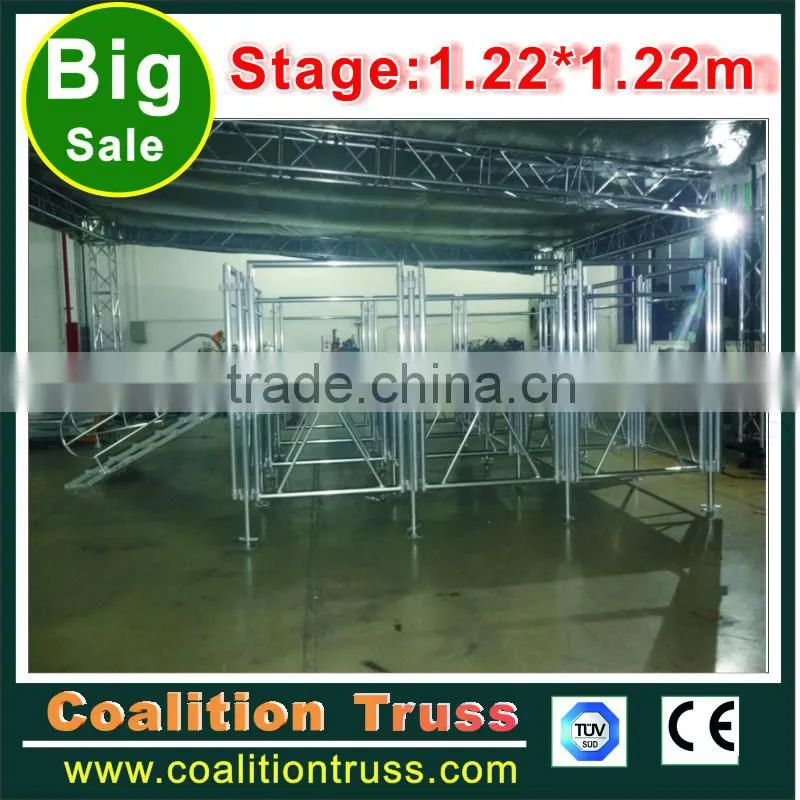 Factory directly Transparent plexiglass wedding stage tempered glass stage acrylic stage