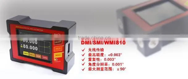 DMI8*0 Industrial Digital Screen Inclinometer High Precision Multi-function Digital Inclination Sensor